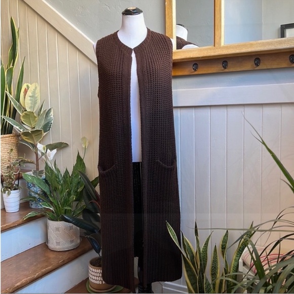 Like New Ralph Lauren Collection. Purple Label 100% cashmere Long Vest Coat - Picture 11 of 11